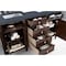 James Martin Vanities Brittany 60in Double Vanity, Burnished Mahogany w/ 3 CM Charcoal Soapstone Quartz Top 650-V60D-BNM-3CSP - alternate 3